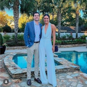 Showpo julien backless wide leg cowl neck sequin jumpsuit